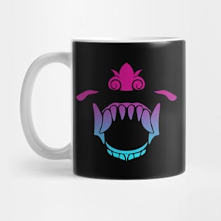 Bali Human Mask Teeth Vaporwave Mug